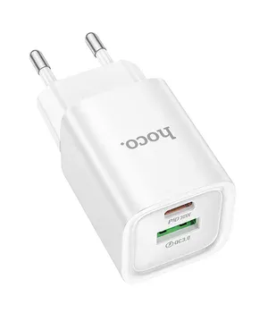 СЗУ Hoco C149A Charm PD30W+QC3.0 (1USB-A/1C) White