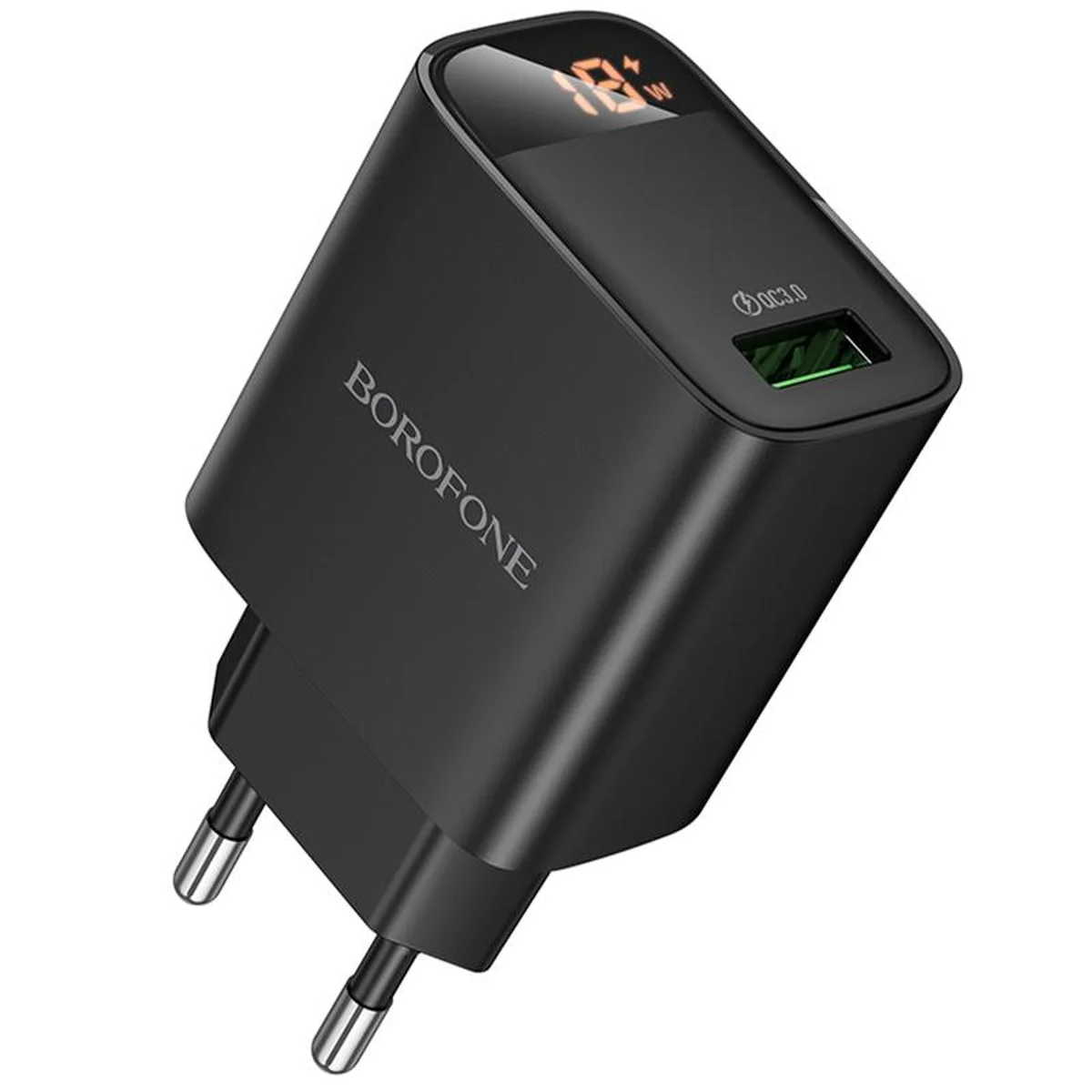 СЗУ Borofone BA95A Ilustre QC3.0 (1USB-A) Black