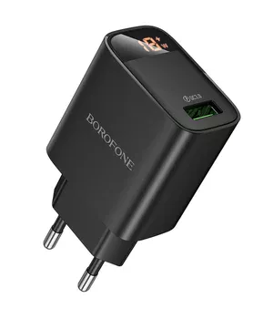 СЗУ Borofone BA95A Ilustre QC3.0 (1USB-A) Black