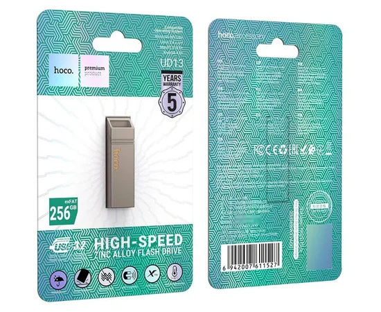Флеш-накопичувач Hoco UD13 USB3.2 - 256GB Gray
