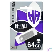 Флеш-накопичувач Hi-Rali Shuttle USB 3.0 Срібна серія - 64GB Срібний
