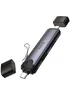 Картридер Hoco HB56B Victory 5in1 Type-C/Lightning to SD/TF3.0 + USB 2.0 Metal gray