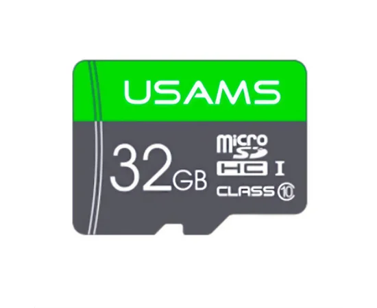 Карта памяти USAMS US-ZB094 TF High Speed Card 32 Gb (по adapter) Green