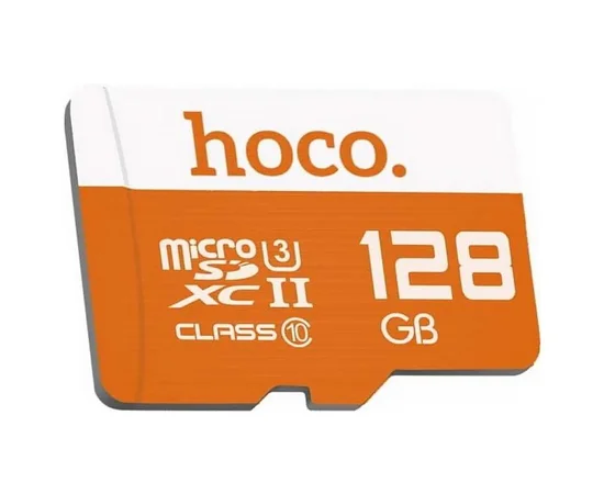 Карта пам'яті Hoco microSDXC Class 10 - 128GB (без адаптера) Orange