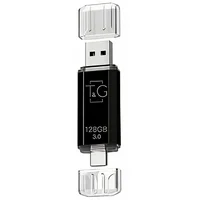 Флеш-накопитель T&G 009 Star Series 2in1 USB 3.0 (USB-A/C) &mdash; 128GB Черный