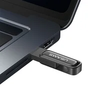 Флеш накопитель USAMS US-ZB334 USB3.0 Zinc Alloy Rotating Flash Drive 256Gb Tarnish