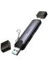 Картридер Hoco HB56 Victory 5in1 Type-C/USB2.0 to SD/TF3.0 + USB 2.0 Metal gray