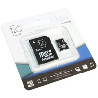 Карта пам'яті T&G (UHS-1) microSDHC Class 10 - 16GB (з адаптером) Чорний