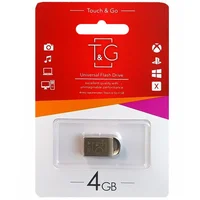 Флеш-накопитель T&G 107 Metal Series &mdash; 4GB Серебряный