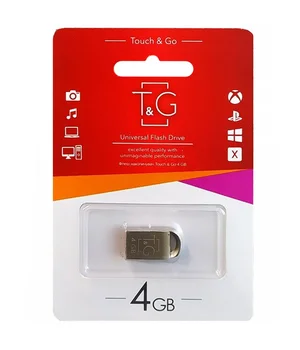 Флеш-накопичувач T&G 107 Metal Series — 4GB Срібний
