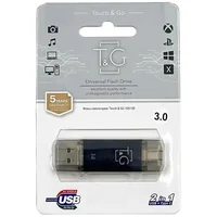 Флеш-накопитель T&G 009 Star Series 2in1 USB 3.0 (USB-A/C) &mdash; 256GB Черный