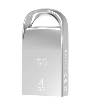 Флеш-накопичувач T&G 107 Metal Series — 4GB Срібний