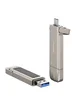 Флеш накопичувач USAMS US-ZB279 USB3.2+Type-C GEN1 Dual Ports Aluminum Alloy 10G Flash Drive 256G Silver