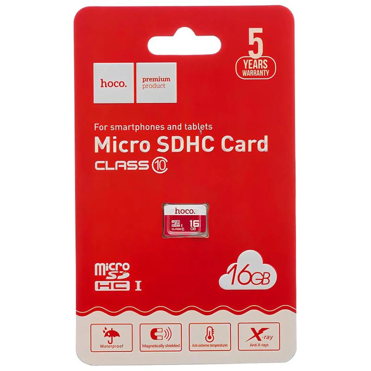 Карта памяти Hoco microSDHC Class 10 - 16GB (без адаптера) Marsala