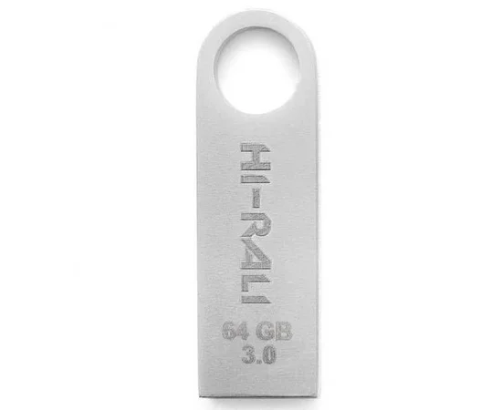 Флеш накопитель USB 3.0 Hi-Rali Shuttle 64 GB Серебряная серия Серебряный