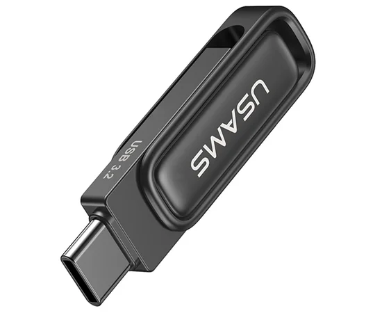 Флеш накопитель USAMS US-ZB349 USB3.2 Type-C High-Speed Flash Drive With Dual Ports 256Gb Tarnish