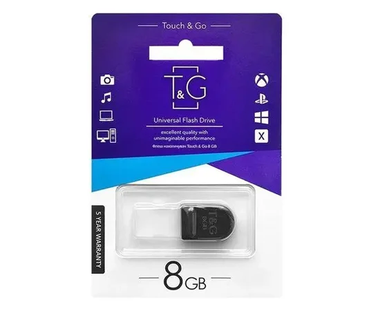 Флеш-драйв USB Flash Drive T&G 010 Shorty Series 8GB Черный