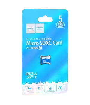 Карта пам'яті Hoco microSDHC Class 10 – 32GB (без адаптера) Blue