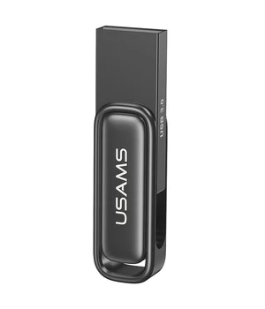 Флеш накопичувач USAMS US-ZB334 USB3.0 Zinc Alloy Rotating Flash Drive 256Gb Tarnish