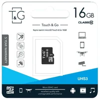 Карта памяти T&G (UHS-3) microSDHC Class 10 - 16GB (без адаптера) Черный