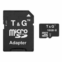 Карта памяти T&G (UHS-3) microSDHC Class 10 - 16GB (с адаптером) Черный