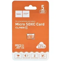 Карта памяти Hoco microSDXC Class 10 - 128GB (без адаптера) Orange