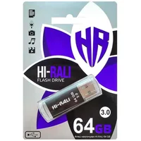 Флеш-накопичувач Hi-Rali Rocket Series USB 3.0 - 64GB Чорний