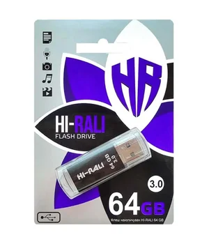 Флеш-накопичувач Hi-Rali Rocket Series USB 3.0 - 64GB Чорний
