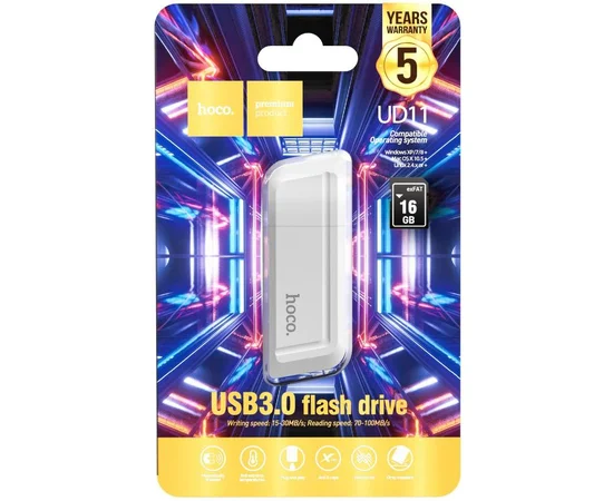 Флеш-накопитель Hoco UD11 USB3.0 - 16GB White