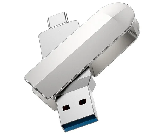 Флеш-накопитель Hoco UD10 Metal Flash 2in1 USB 3.0/Type-C - 32GB Gray