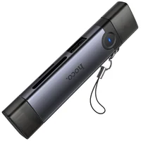 Картридер Hoco HB56 Victory 5in1 Type-C/USB2.0 to SD/TF3.0 + USB 2.0 Metal gray