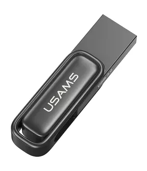 Флеш накопичувач USAMS US-ZB334 USB3.0 Zinc Alloy Rotating Flash Drive 256Gb Tarnish