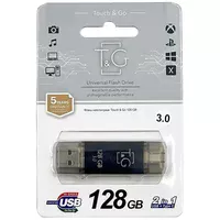 Флеш-накопитель T&G 009 Star Series 2in1 USB 3.0 (USB-A/C) &mdash; 128GB Черный