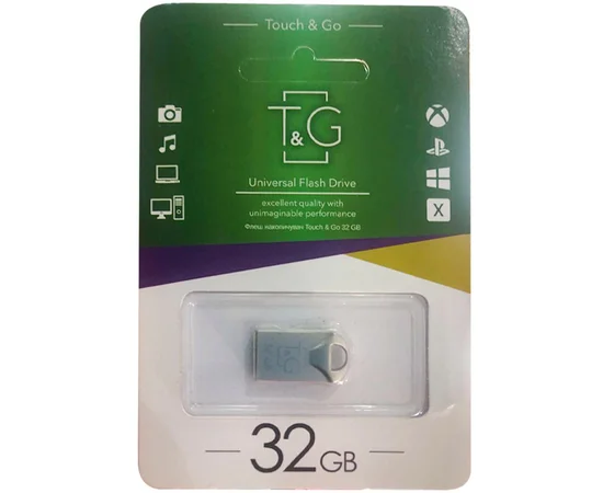 Флеш-драйв USB 3.0 Flash Drive T&G 106 Metal Series 32GB Серебряный