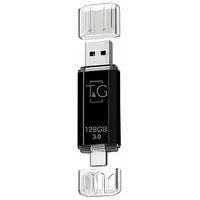 Флеш-накопитель T&G 009 Star Series 2in1 USB 3.0 (USB-A/C) &mdash; 128GB Черный