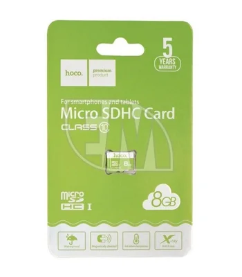 Карта пам'яті Hoco microSDHC Class 10 – 8GB (без адаптера) Green