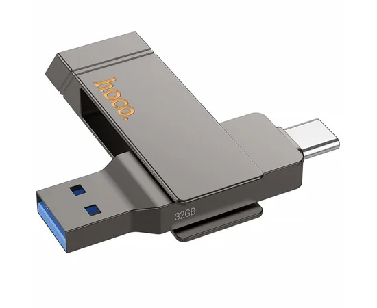 Флеш-накопитель Hoco UD15 2in1 Type-C USB 3.2 - 32GB Silver