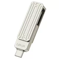 Флеш-драйв USB 3.0 Flash Drive WIWU Wi-FD001 3 in 1 32GB Silver