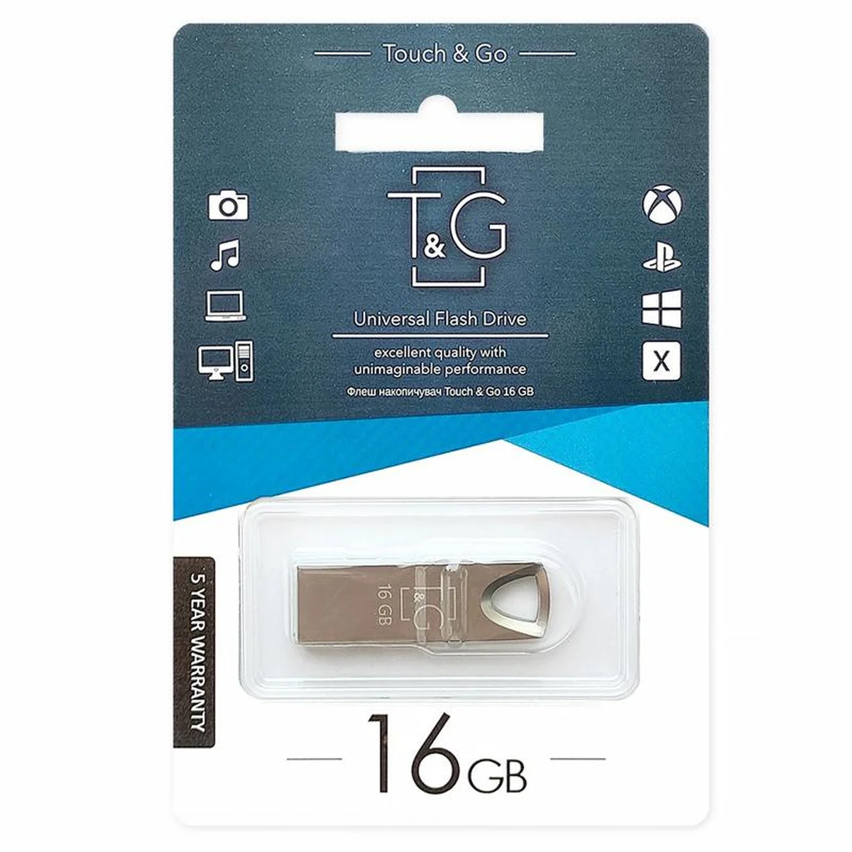 Флеш-накопитель T&G 117 Metal Series USB 3.0 &mdash; 16GB Серебряный