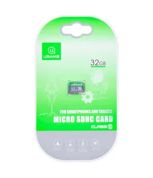 Карта памяти USAMS US-ZB094 TF High Speed Card 32 Gb (по adapter) Green
