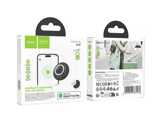 Трекер Hoco E91B Tiger (клейкая основа) 230 mAh White