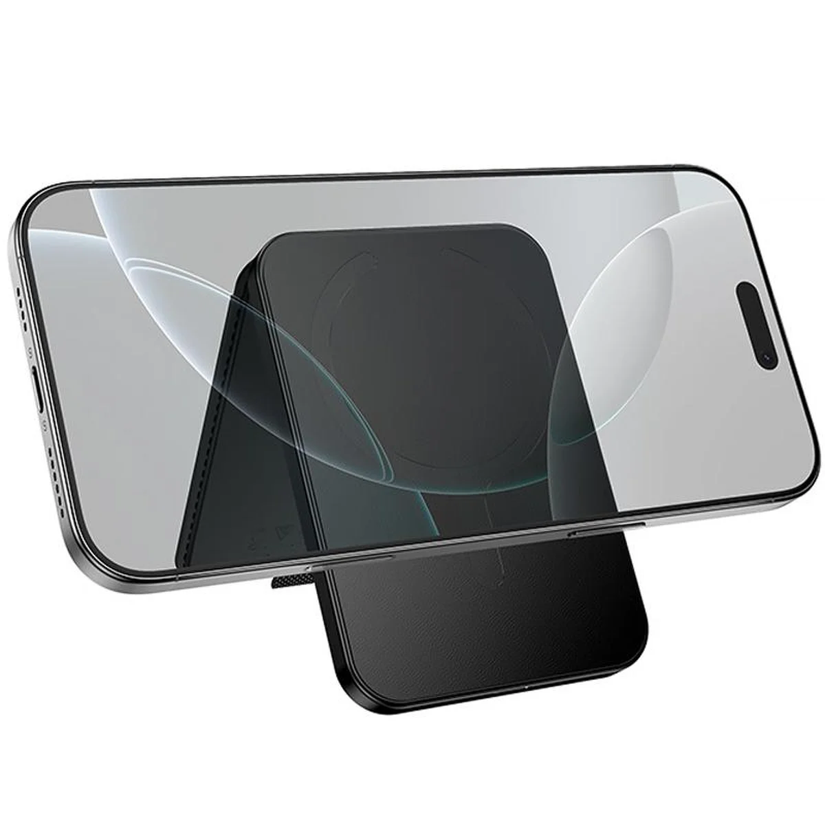 Кардхолдер магнітний Hoco E91I Tiger з трекером 120 mAh Black