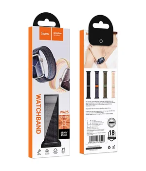 Ремешок Hoco WA25 Original series nylon strap для Apple watch 42(ser.1-3)/44/45/49mm Black and Blue