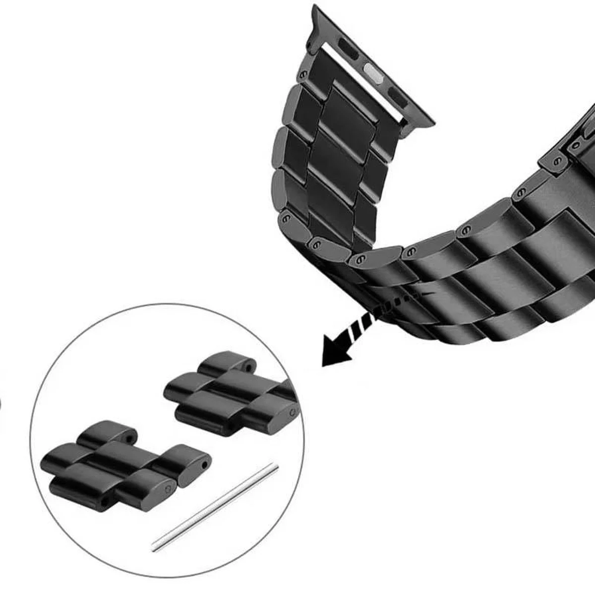 Ремешок Steel Elegance для Apple Watch 42(ser.1-3)/44/45/46/49mm Black