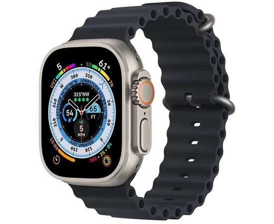 Ремінець Ocean Band для Apple Watch 38/40/41/42mm(ser.10) Чорний / Midnight
