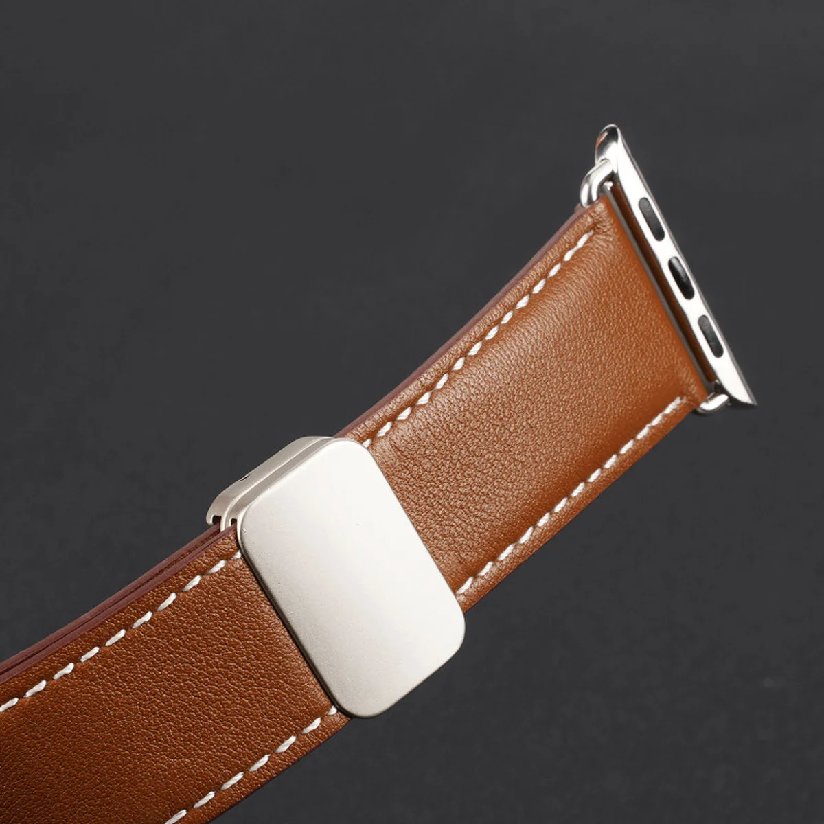 Ремешок Dux Ducis Genuine Leather для Apple Watch 42(ser.1-3)/44/45/46/49mm Brown