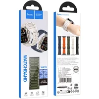 Ремешок Hoco WA35 Emir series thickened silicone strap для Apple watch 44/45/46/49mm Army Green