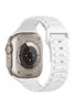 Силіконовий ремінець Defense для Apple Watch 38/40/41/42mm(ser.10) (140-190mm) White