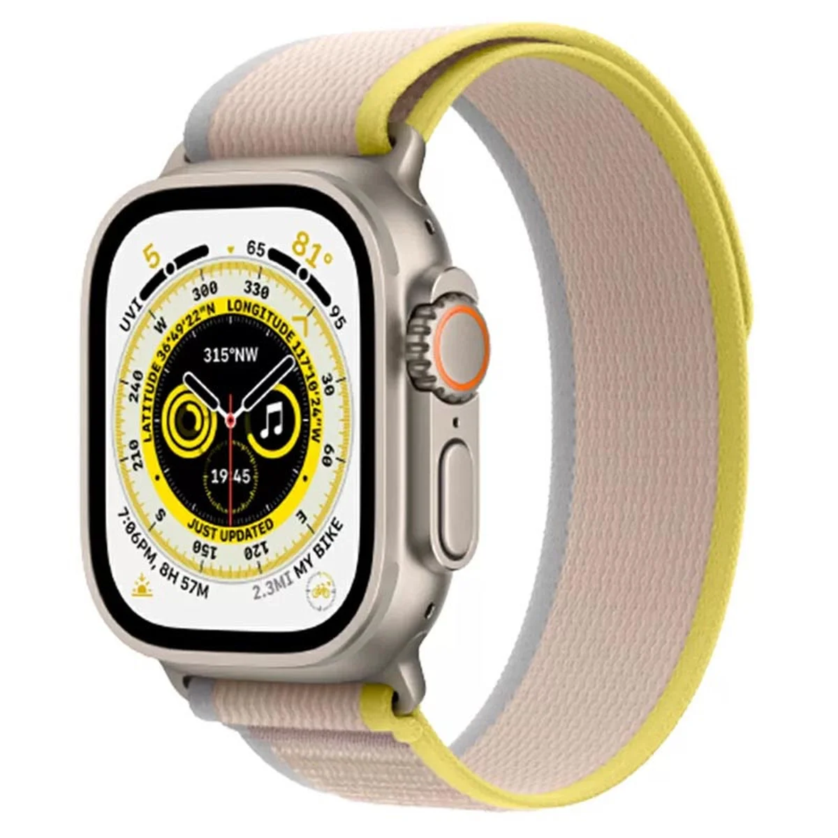 Ремешок Hoco WA14 Original series Apple watch (38/40/41mm) Yellow with White