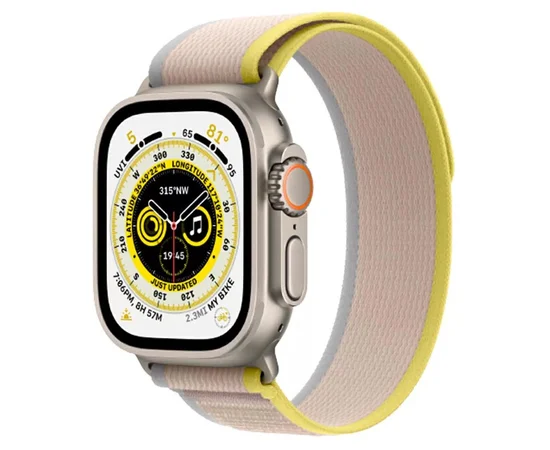 Ремешок Hoco WA14 Original series Apple watch (38/40/41mm) Yellow with White